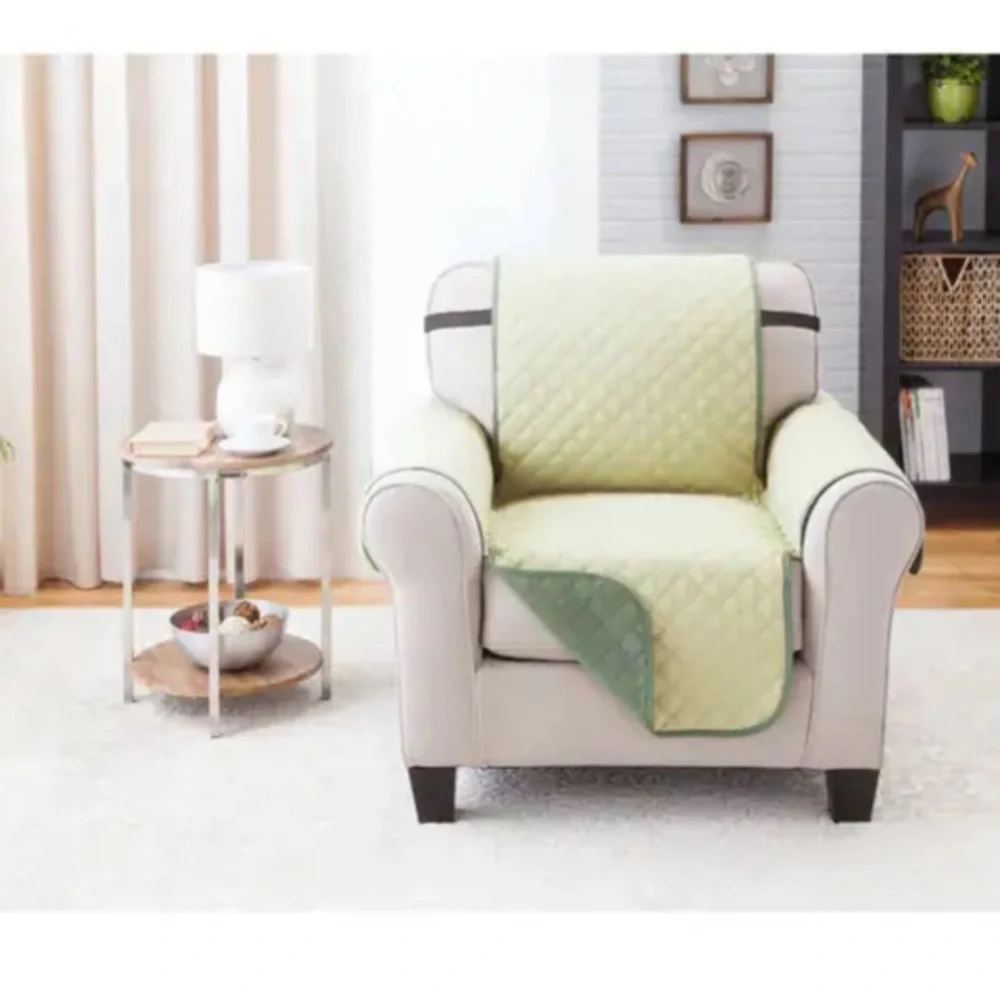Reversible‎ Chair Furniture Protector Olive/Sage size 75”x65”